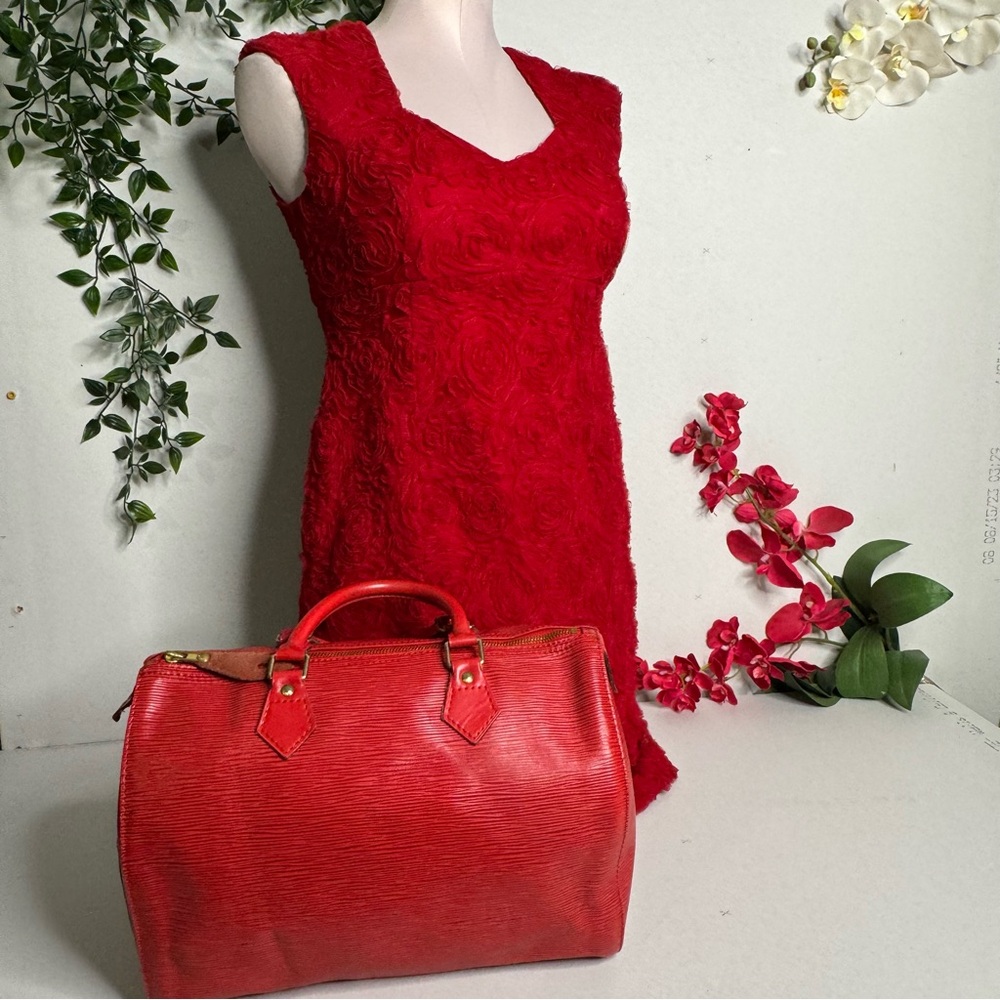 Louis Vuitton Red Satchel